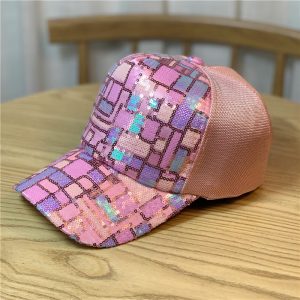 Hat Women's Sequin Breathable Mesh Hat Ethnic Style Summer Baseball Hat Baseball Hat Sunshade Hat Sun Protection Hat Tide